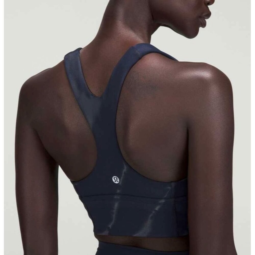 size 4 NWT Lululemon Wunder Train Longline Bra Fade *Medium Support, C/D‎ Cup - Picture 4 of 10